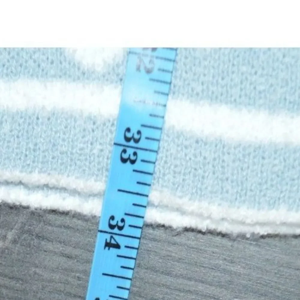Soft Surroundings Open Front Cardigan Baby Blue Damask Oversized Sweater